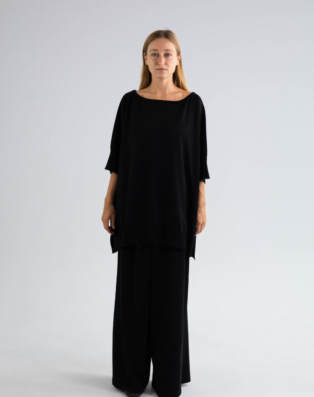 Шовковий oversize джемпер