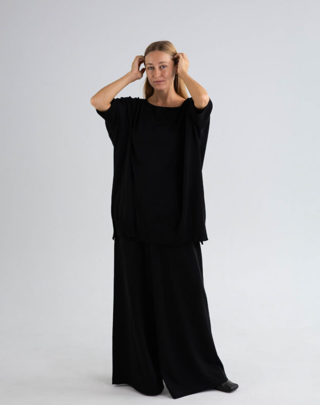 Шовковий oversize джемпер