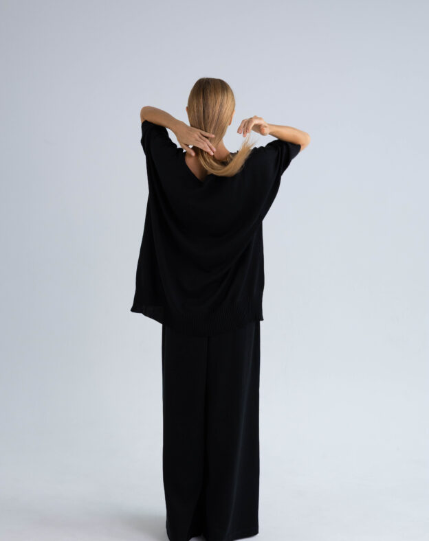 Шовковий oversize джемпер